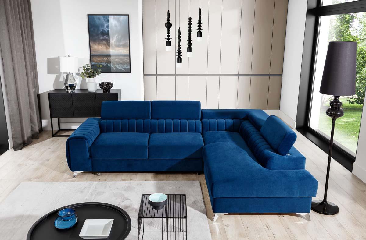 Laurence Ecksofa 278 x 205 cm Dunkelgrau (Webstoff - Paros)