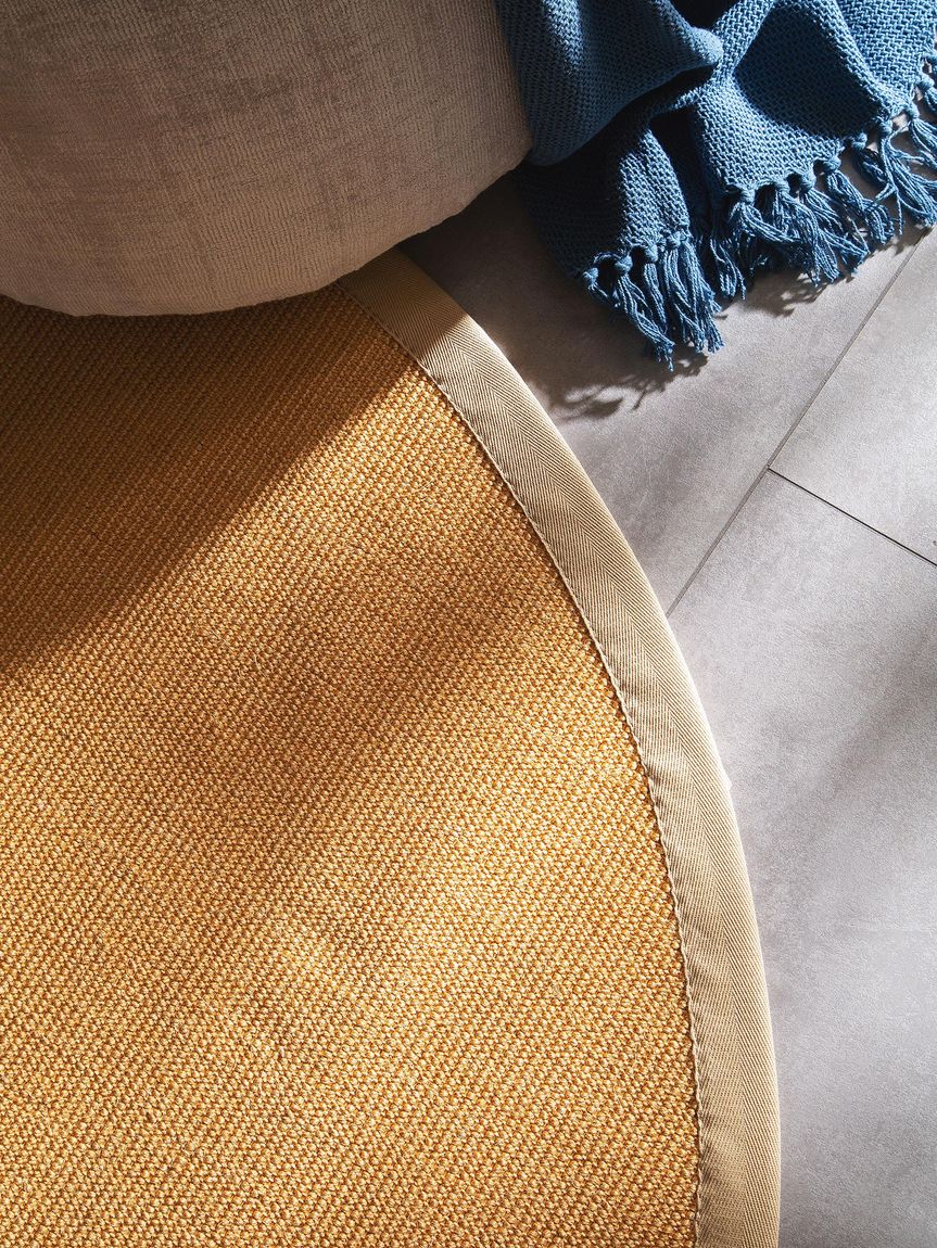Sisalteppich rund Sana Beige
