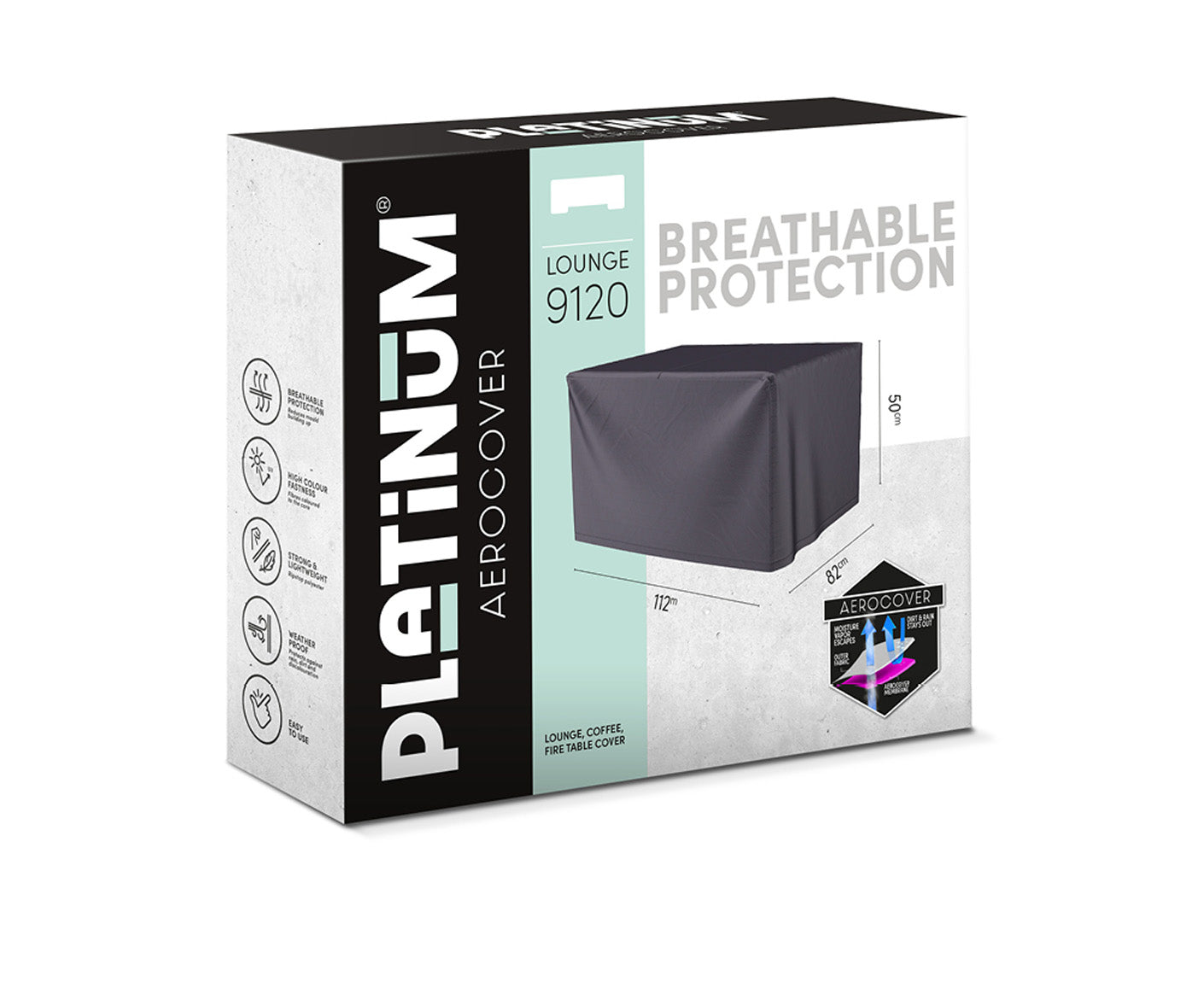 Platinum AEROCOVER Loungetisch Abdeckhaube