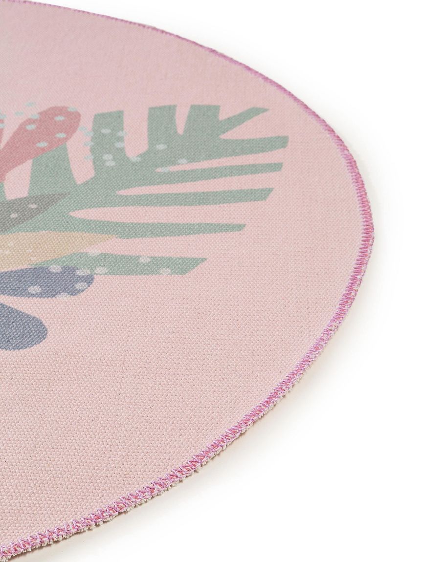 Kinderteppich Bali Ø 120 cm rund Rosa