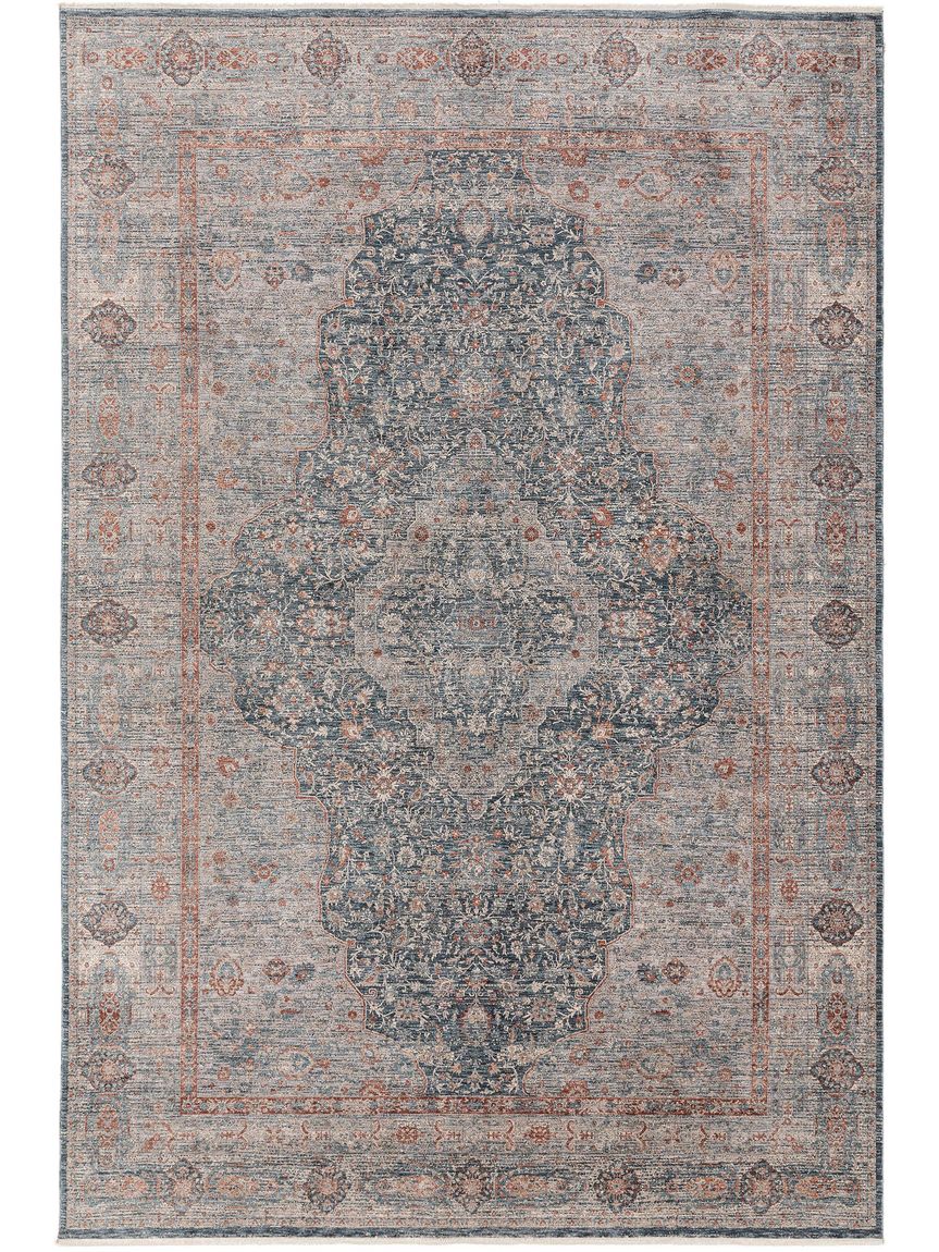 Teppich Juna Bunt / Blau