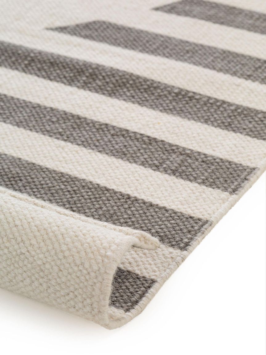 Wollteppich Oasis Creame / Grau