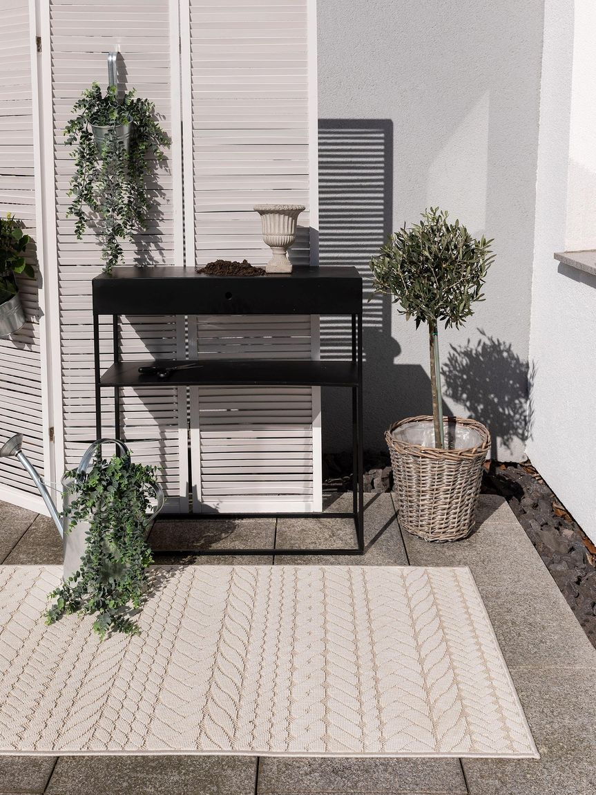 In- & Outdoor Läufer Niel 80x200 cm Creame / Beige