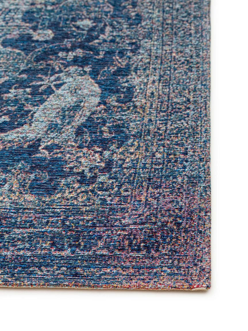Flachgewebeteppich Aura Blau