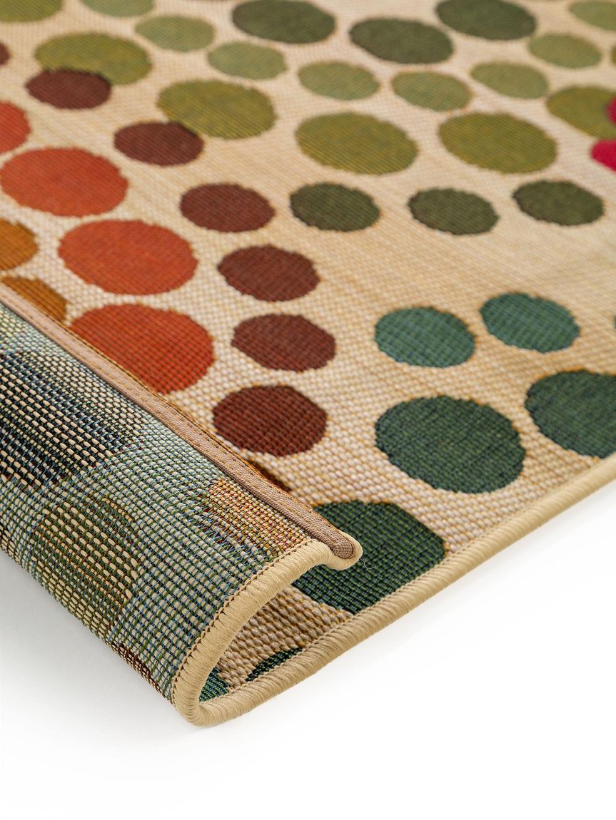 In- & Outdoor Teppich Läufer Artis 80x250 cm Beige / Bunt