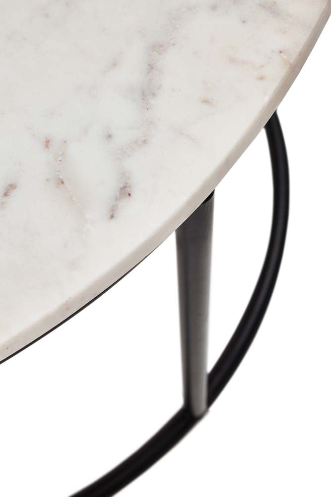 Belfort Couchtisch Marmor Weiß