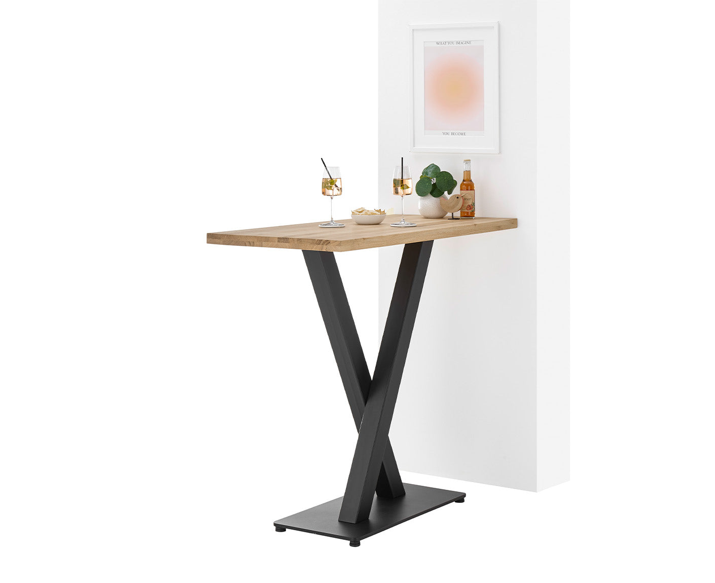 Duke Bartisch 120x60 cm Eiche Massivholz geölt