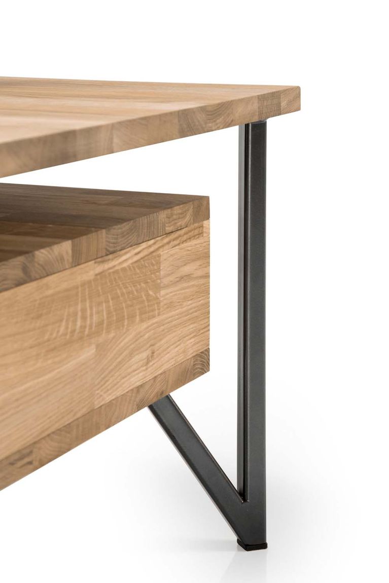 Edmonton Couchtisch Eiche Massiv 20mm