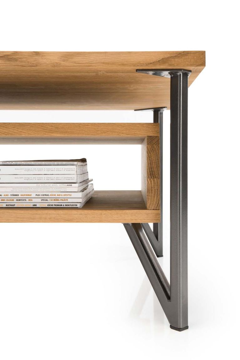 Edmonton Couchtisch Eiche Massiv 20mm
