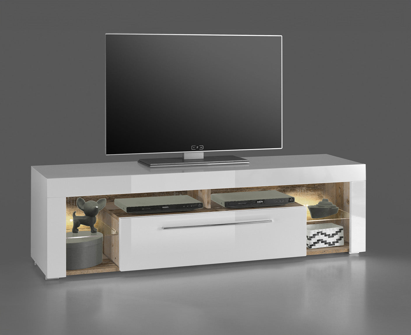 Goal TV-Lowboard 153x44 cm Hochglanz