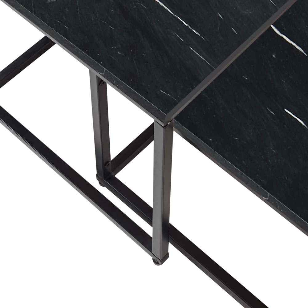 Keno Couchtisch Marmor Schwarz