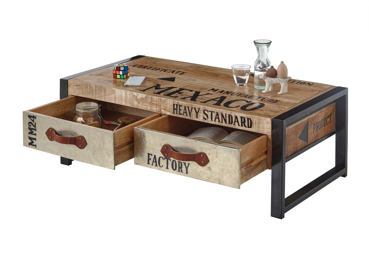 Mexaco Couchtisch, fertig montiert, Mango Wood
