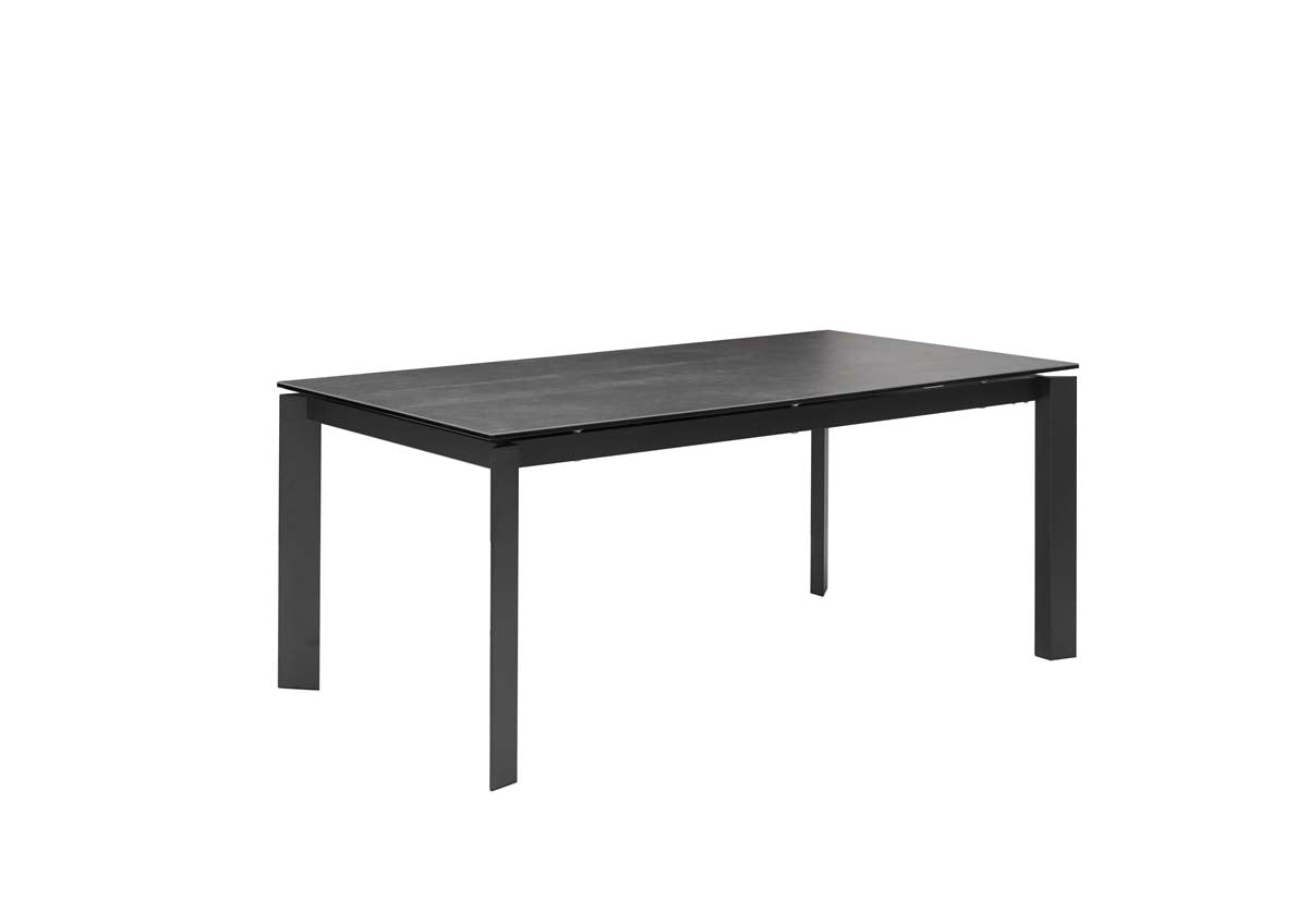 Paul Esstisch mit Glasplatte 180-240 cm x 95 cm