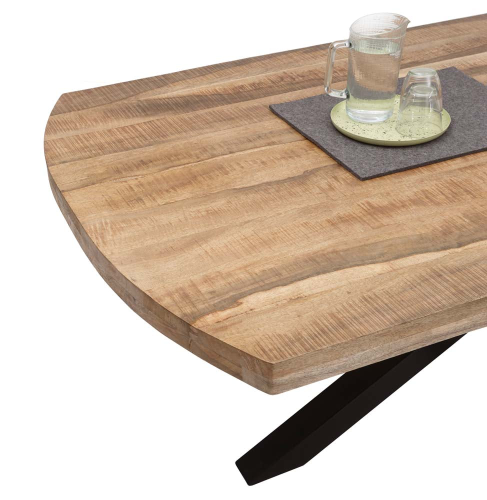 Veneti Esstisch Mango Wood massiv 200 cm x 100 cm