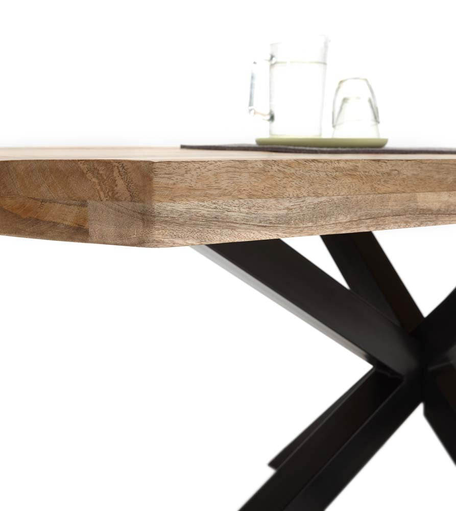Veneti Esstisch Mango Wood massiv 200 cm x 100 cm