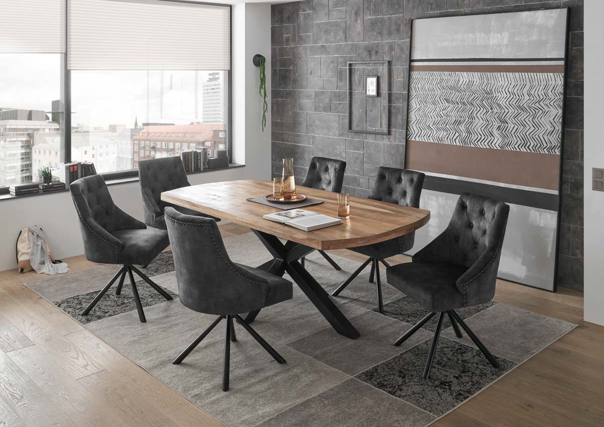 Veneti Esstisch Mango Wood massiv 200 cm x 100 cm