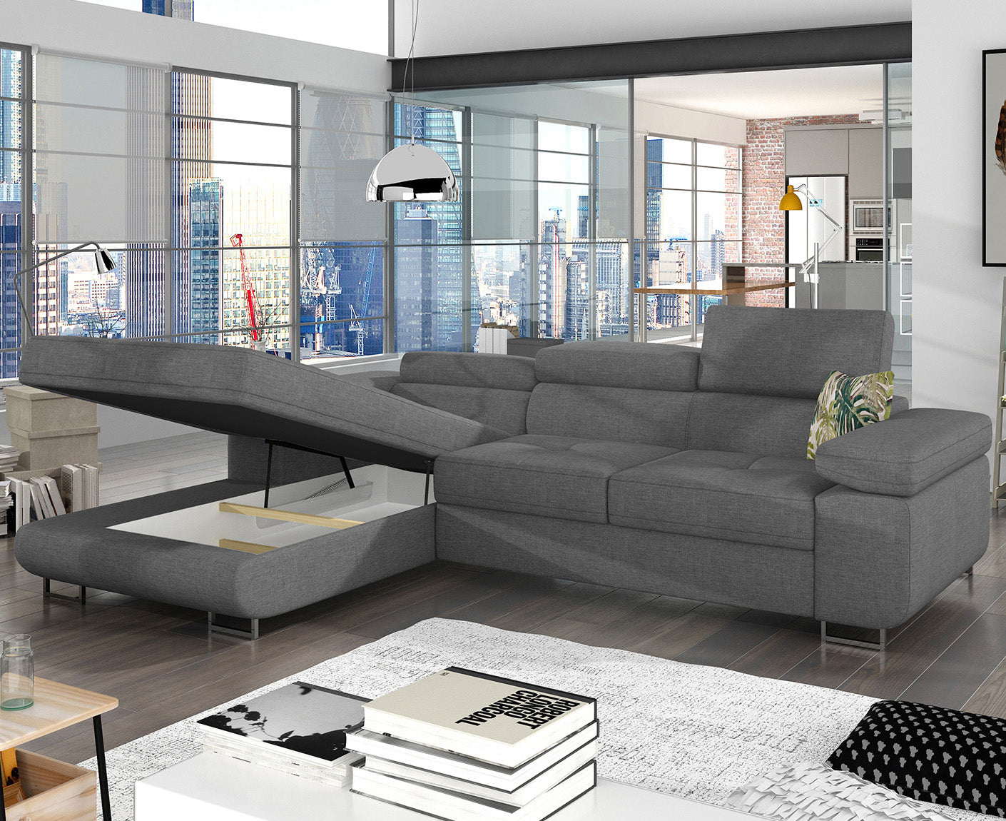 Armando Ecksofa 280 x 205 cm, Webstoff
