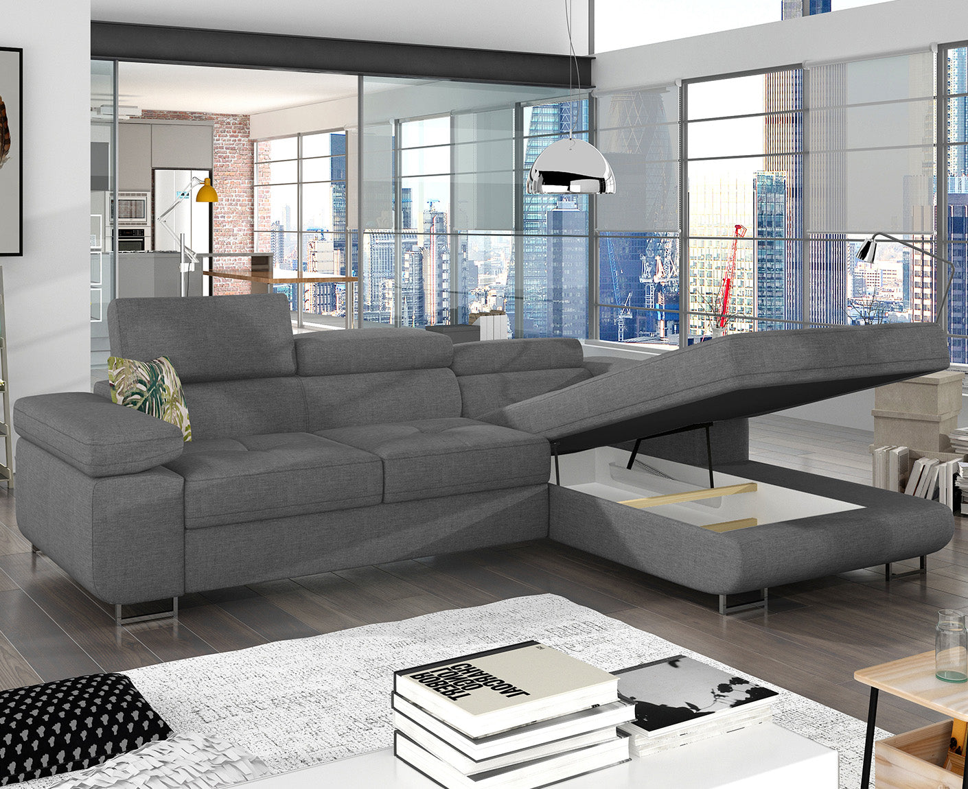 Armando Ecksofa 280 x 205 cm, Webstoff