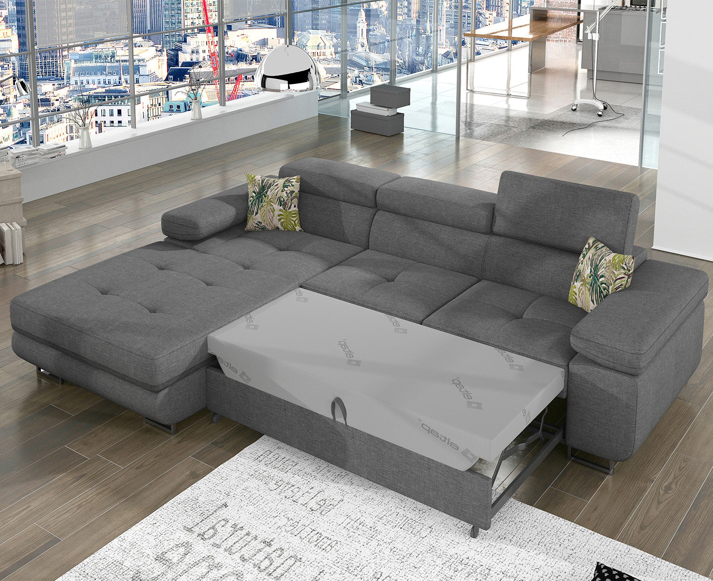 Armando Ecksofa 280 x 205 cm, Webstoff
