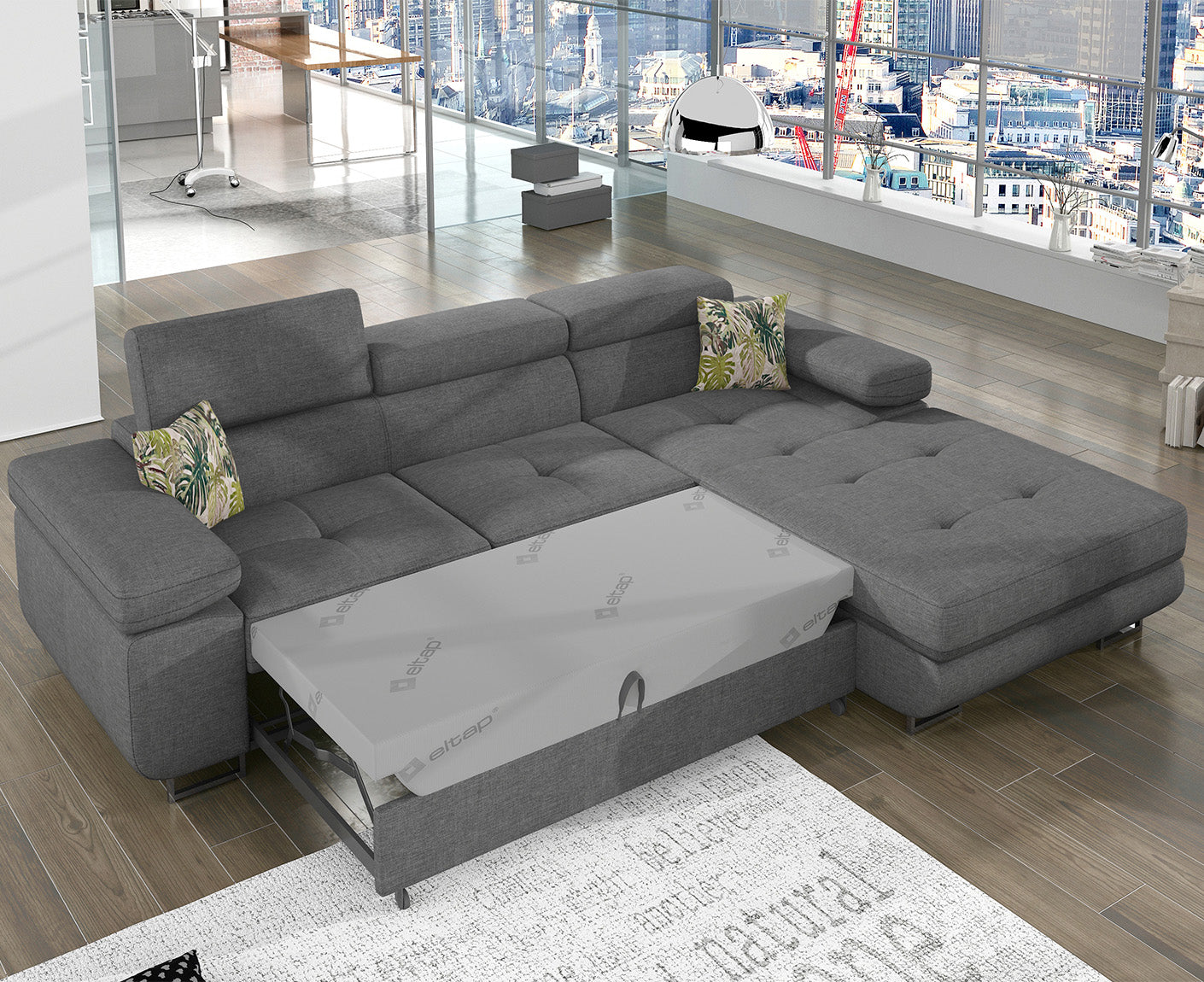 Armando Ecksofa 280 x 205 cm, Webstoff
