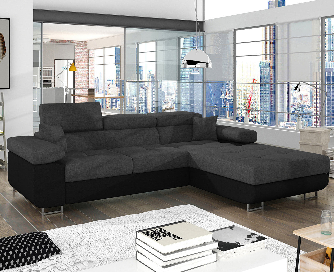 Armando Ecksofa 280 x 205 cm, Webstoff