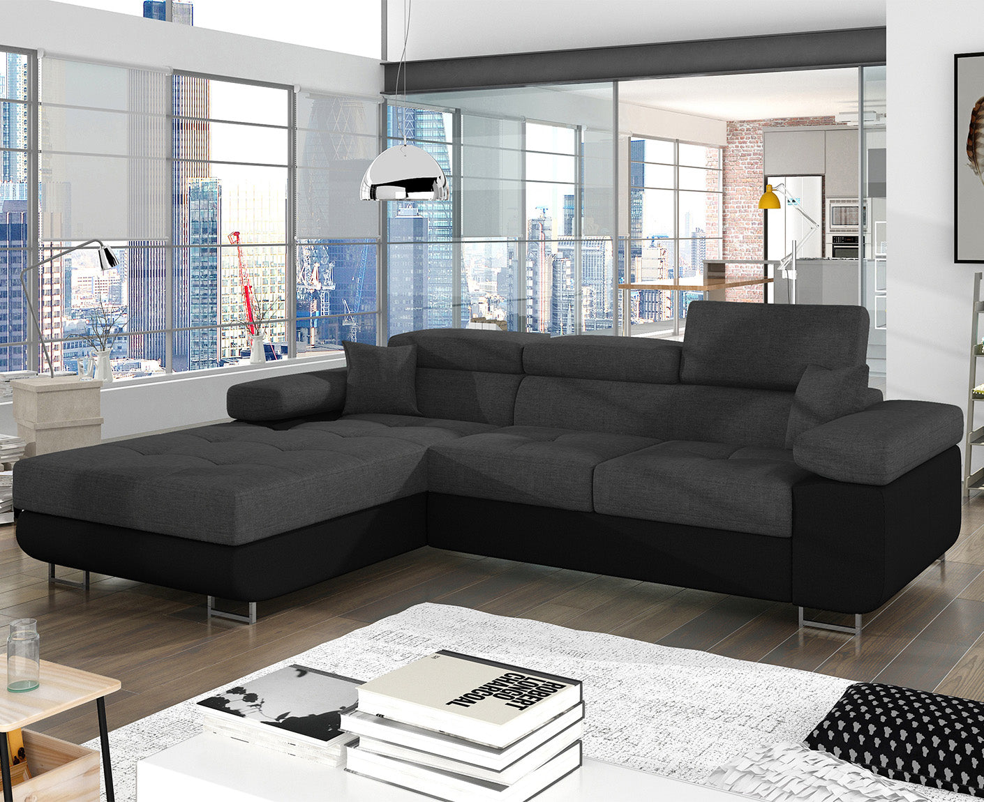 Armando Ecksofa 280 x 205 cm, Webstoff