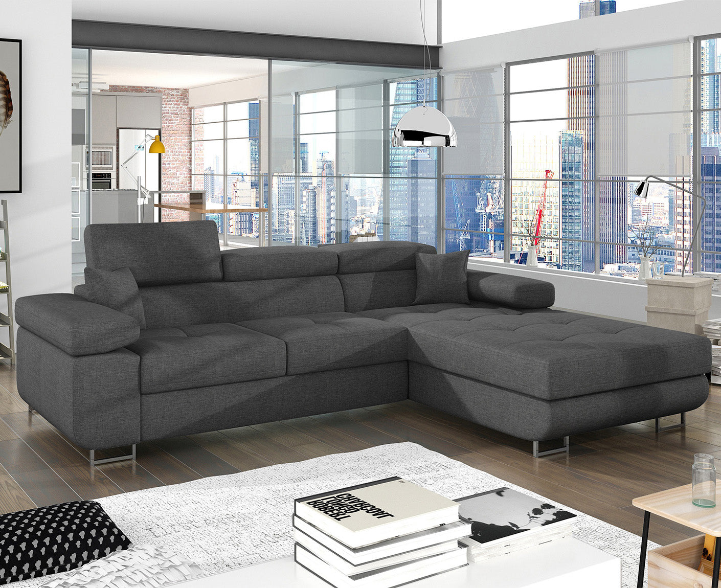 Armando Ecksofa 280 x 205 cm, Webstoff