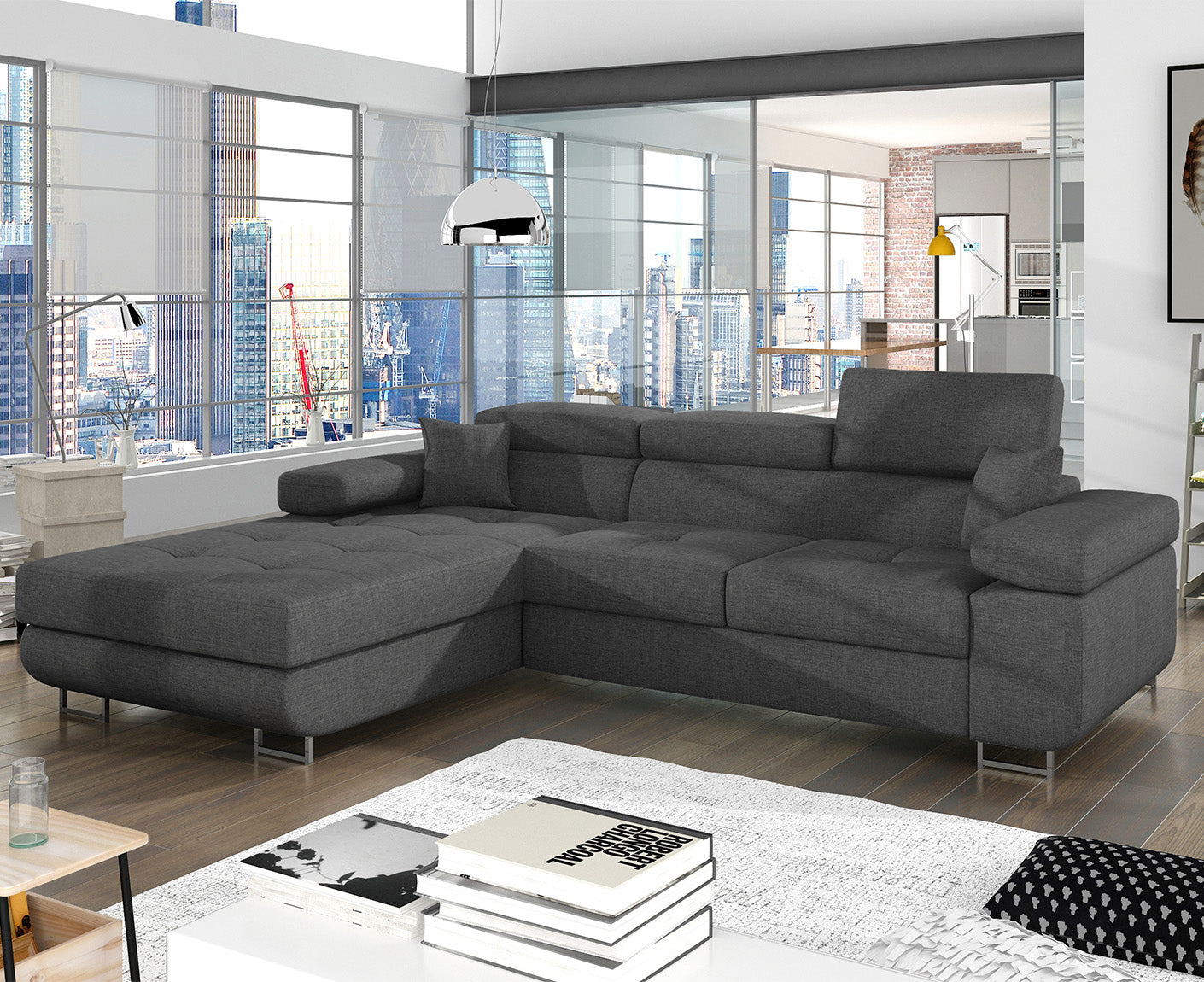 Armando Ecksofa 280 x 205 cm, Webstoff