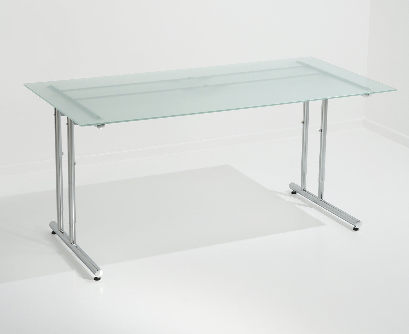 Artline Schreibtisch mit Glasplatte