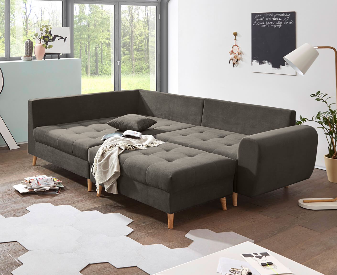 Alice Ecksofa inkl. Hocker 249x175 cm