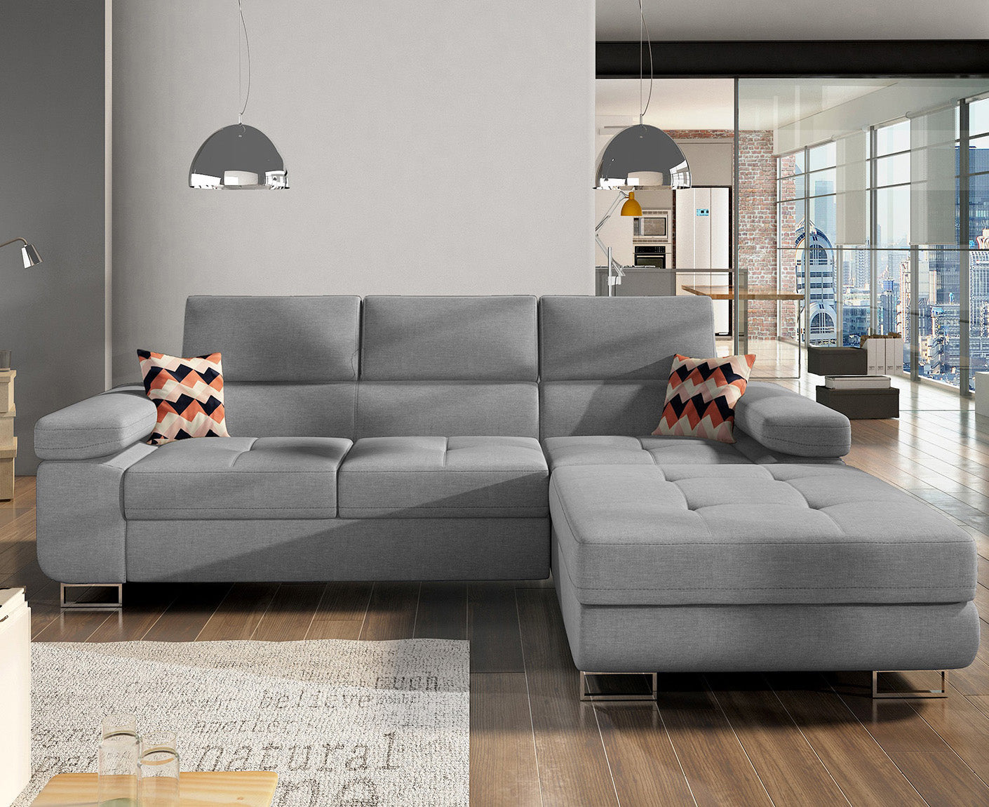 Armando Ecksofa 280 x 205 cm, Webstoff