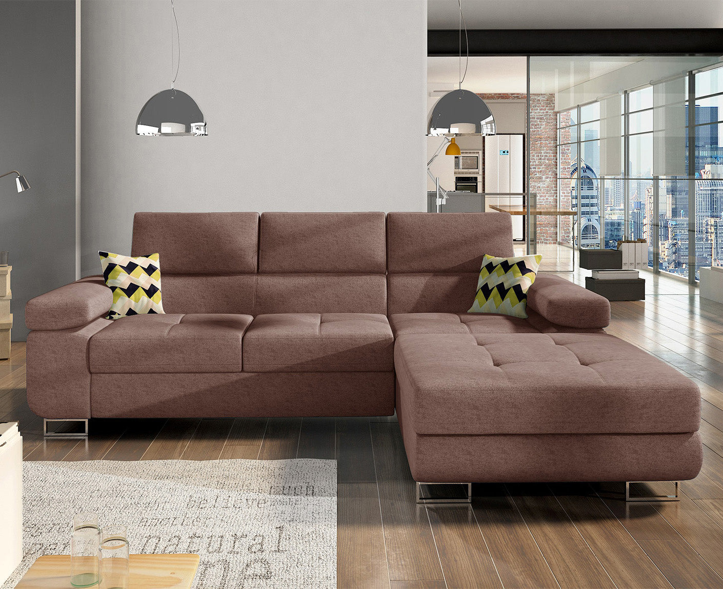 Armando Ecksofa 280 x 205 cm, Webstoff