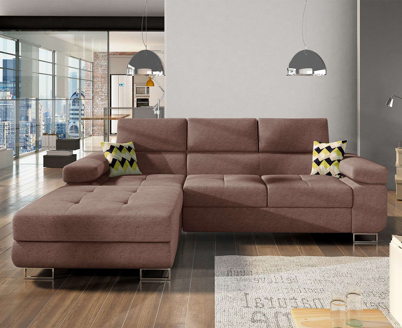 Armando Ecksofa 280 x 205 cm, Webstoff