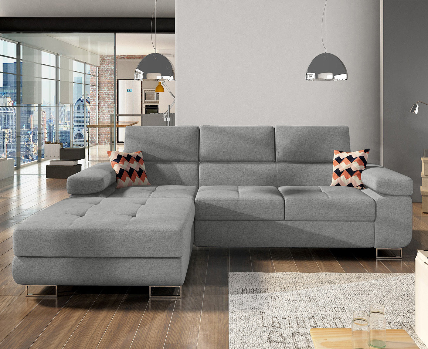 Armando Ecksofa 280 x 205 cm, Webstoff