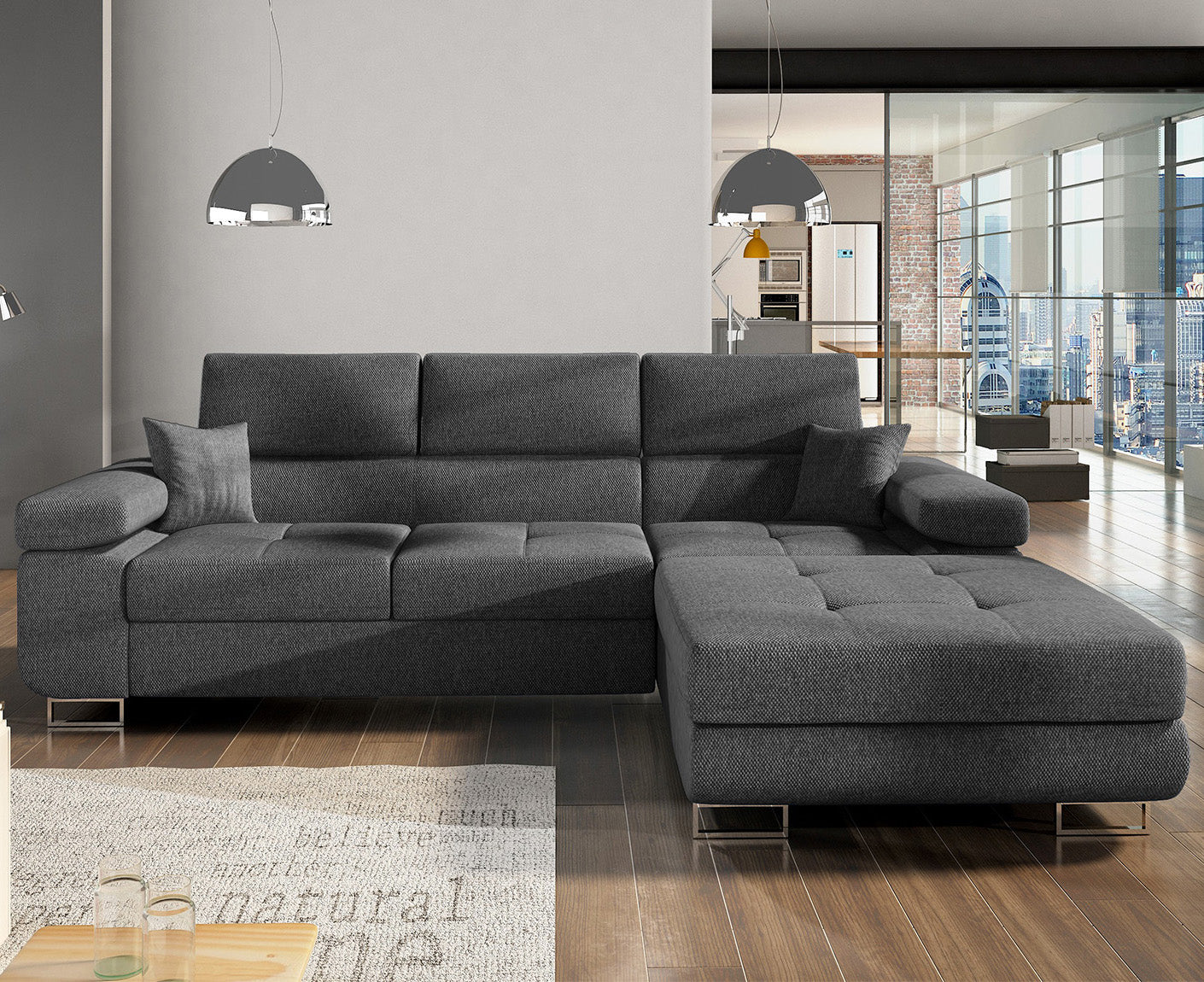 Armando Ecksofa 280 x 205 cm, Webstoff