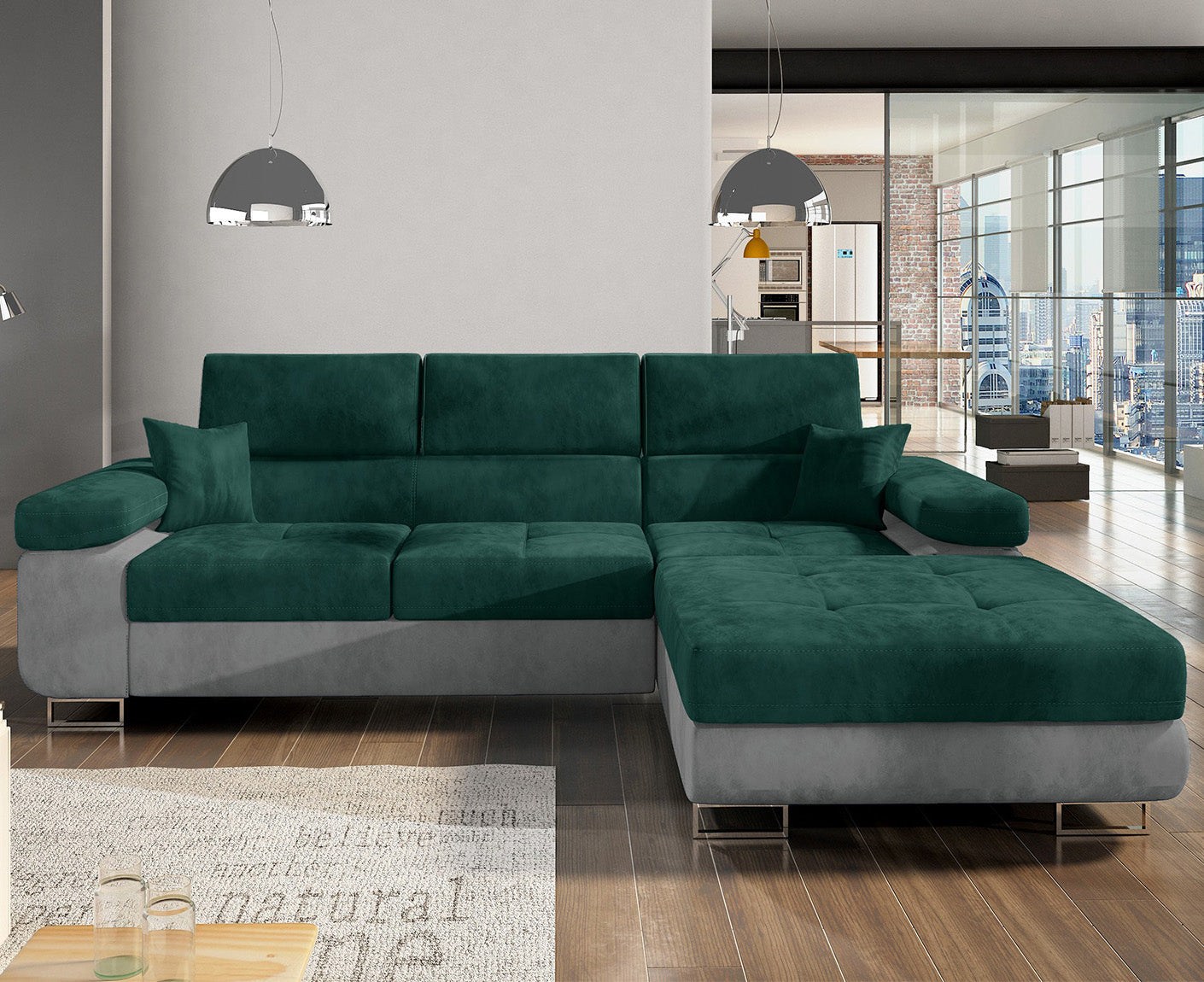 Armando Ecksofa 280 x 205 cm, Webstoff