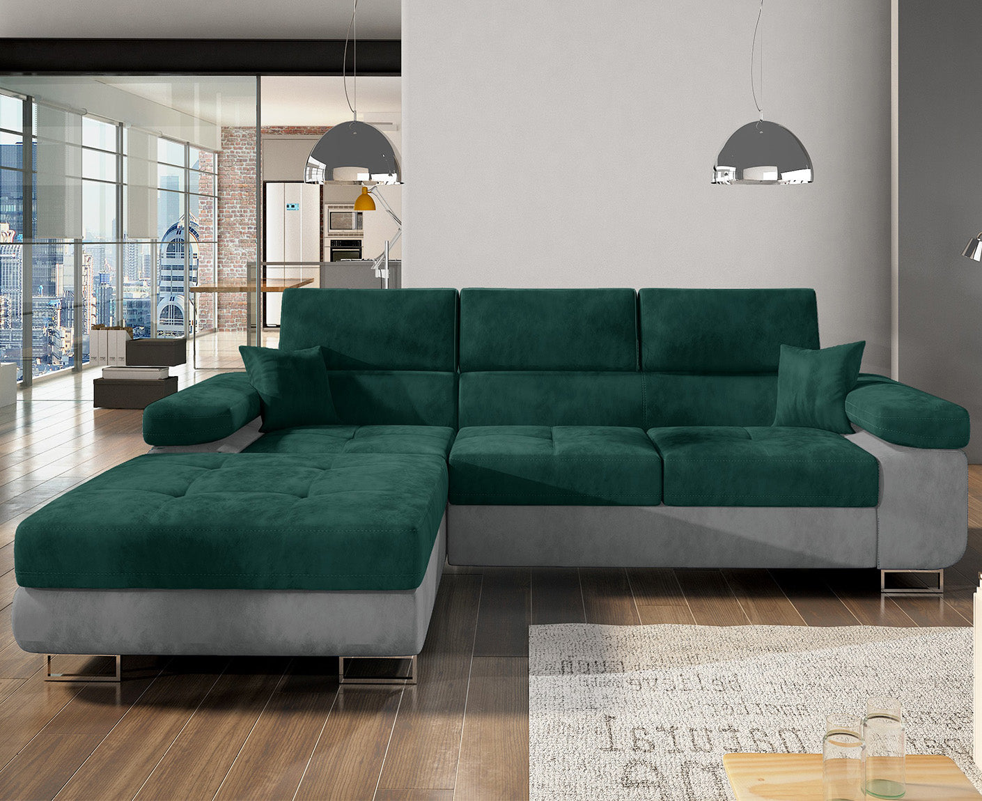 Armando Ecksofa 280 x 205 cm, Webstoff