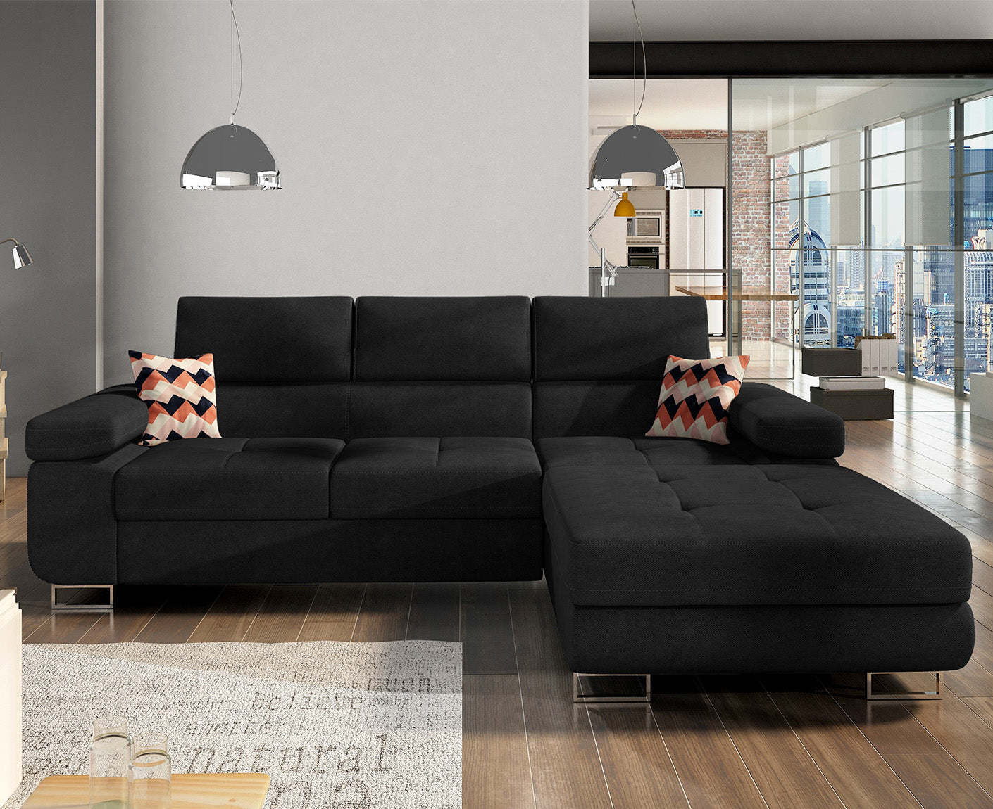 Armando Ecksofa 280 x 205 cm, Webstoff