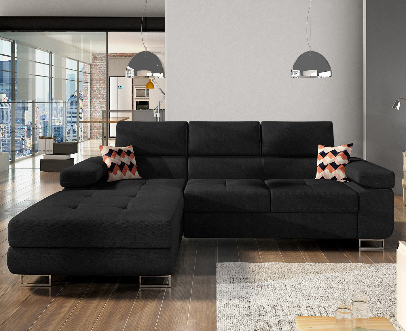 Armando Ecksofa 280 x 205 cm, Webstoff