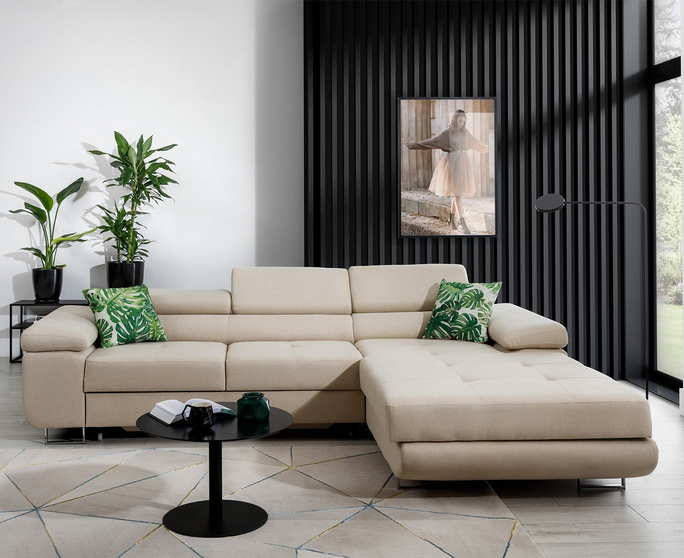 Armando Ecksofa 280 x 205 cm, Webstoff