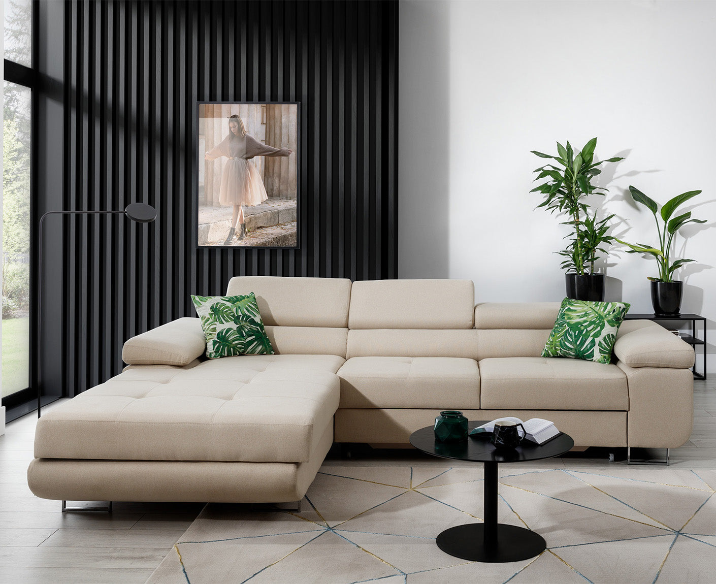 Armando Ecksofa 280 x 205 cm, Webstoff