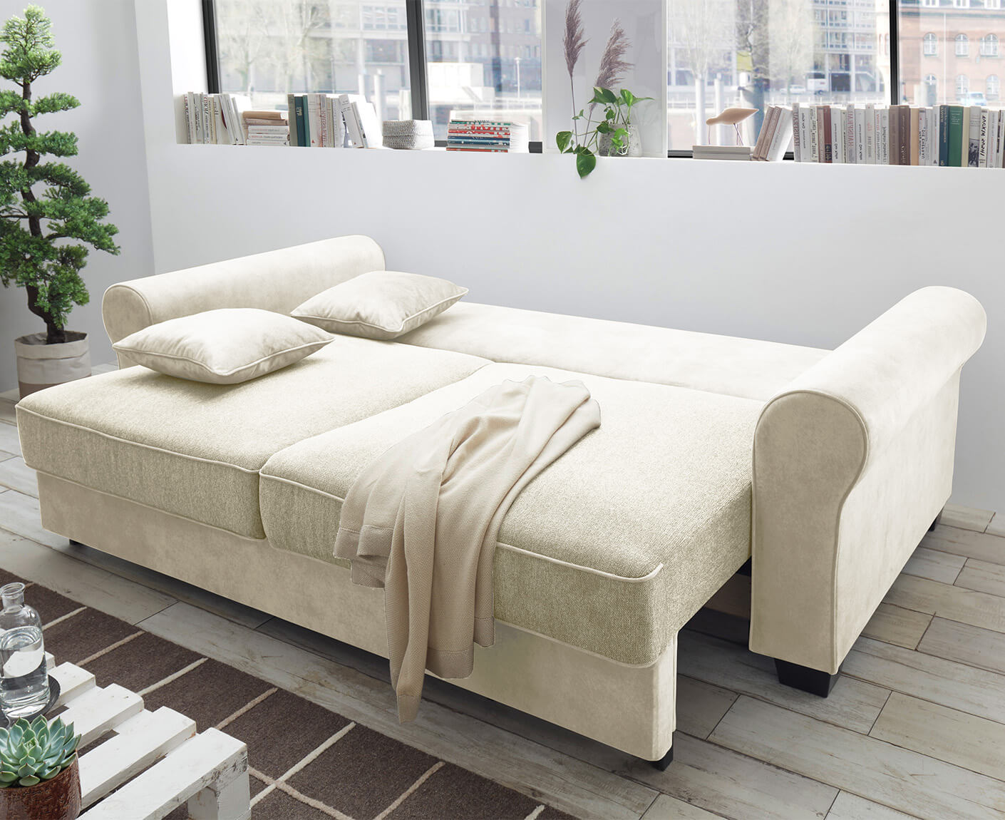 Aurelia 3-Sitzer, 247x125 cm, mit Schlaffunktion & Bettkasten