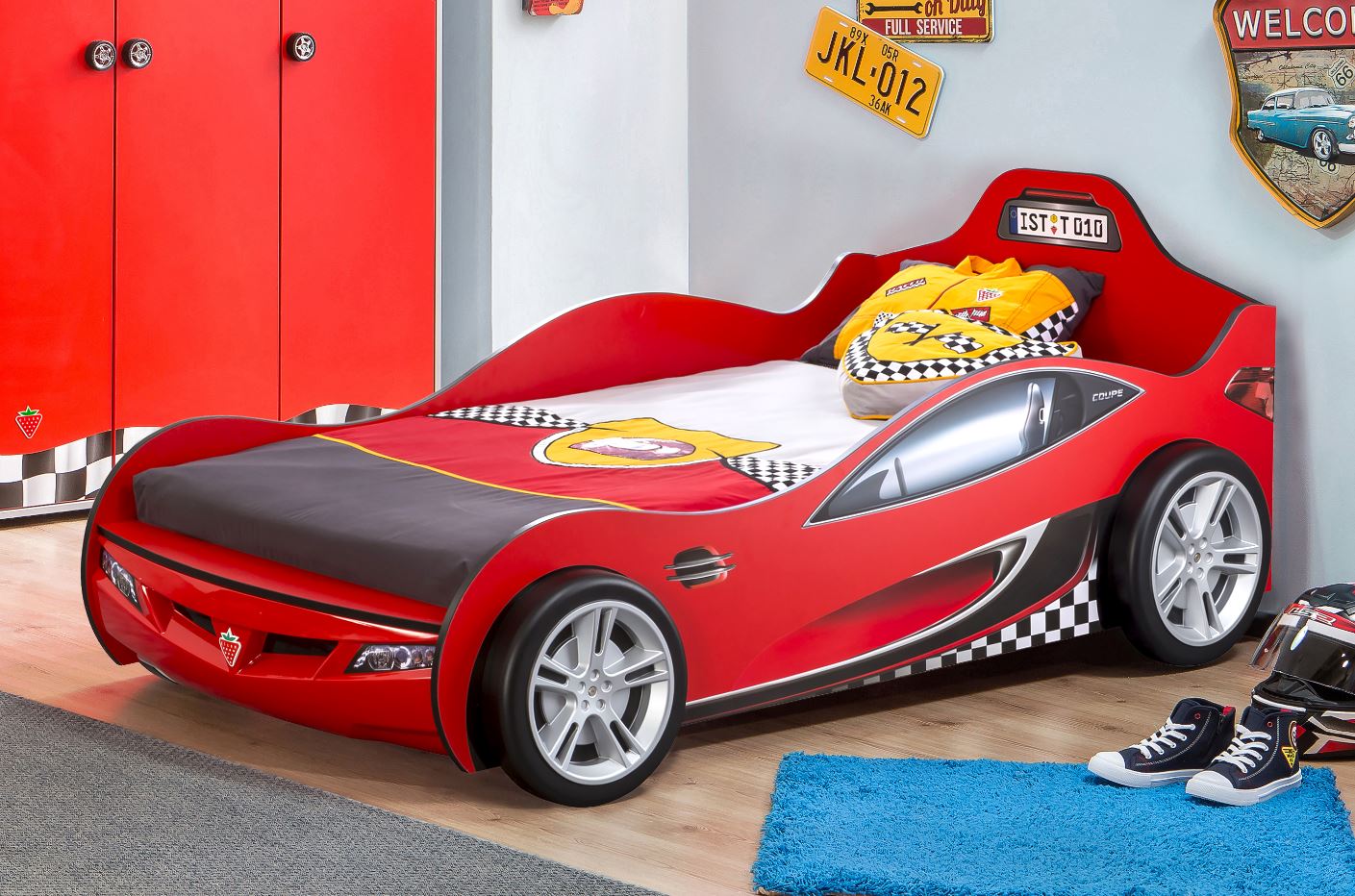 Cilek RACECUP Autobett Kinderbett Rennfahrerbett Rot