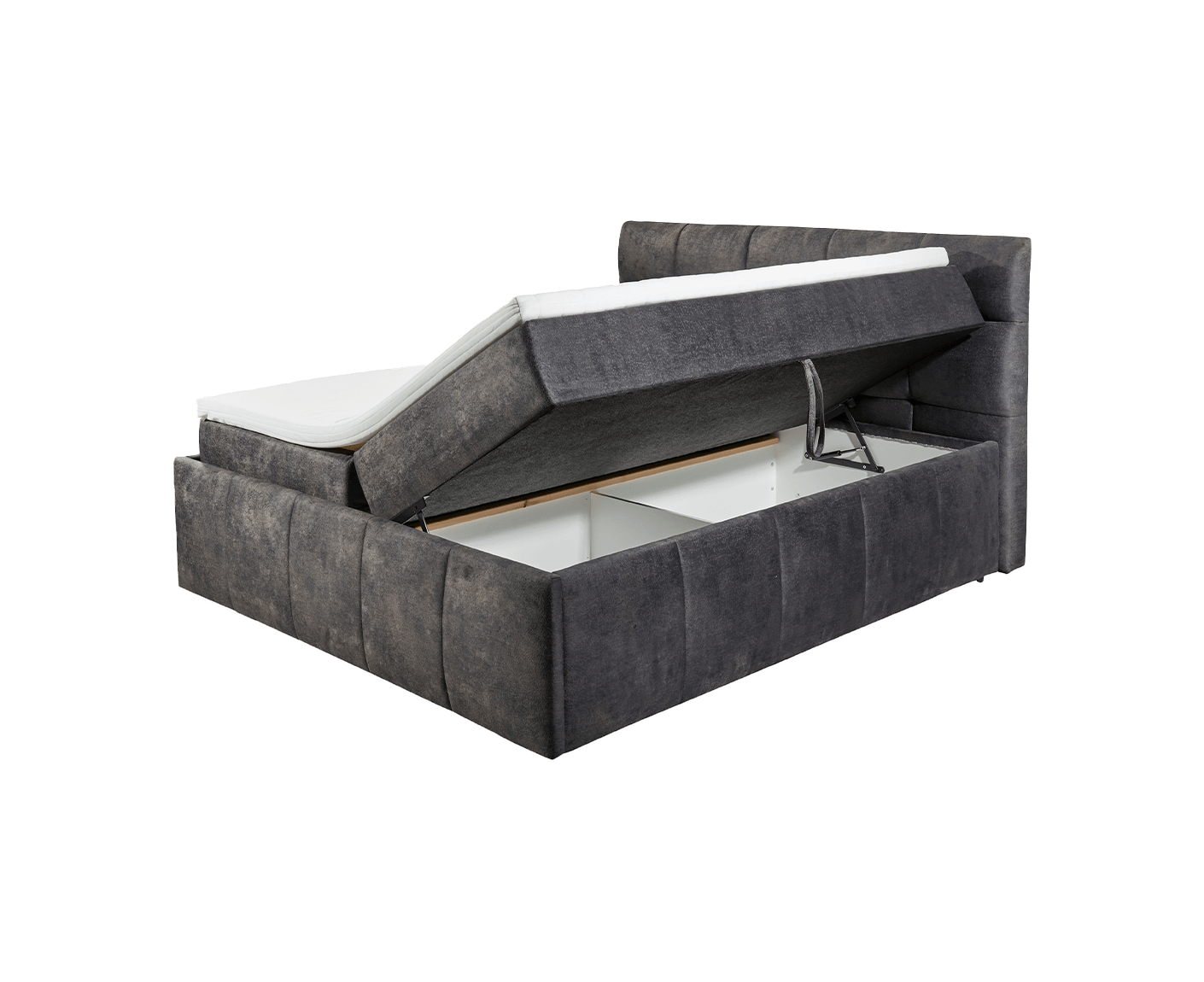 Avidano Boxbett / Polsterbett Doppelbett mit Bettkasten 160x200 - 180x200 cm
