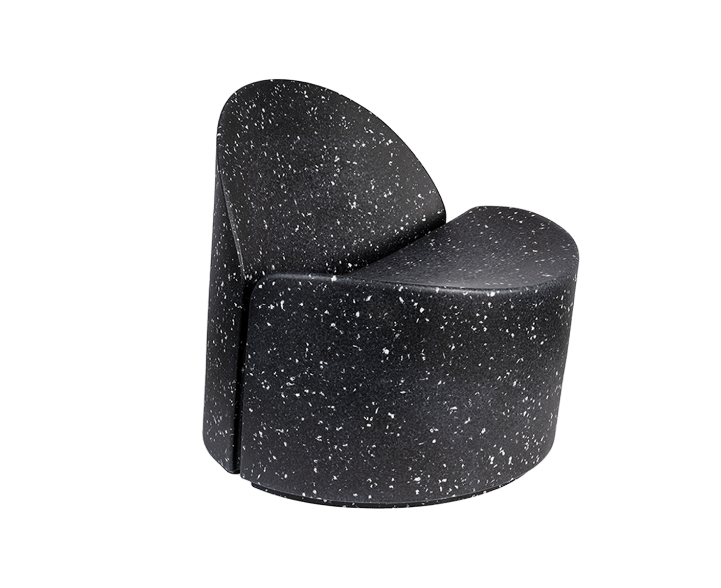 Bloom Outdoor Sessel aus Ökopixel Schwarz / Weiß