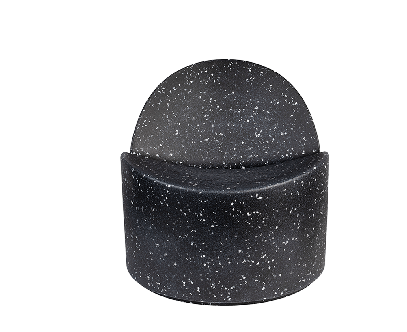 Bloom Outdoor Sessel aus Ökopixel Schwarz / Weiß