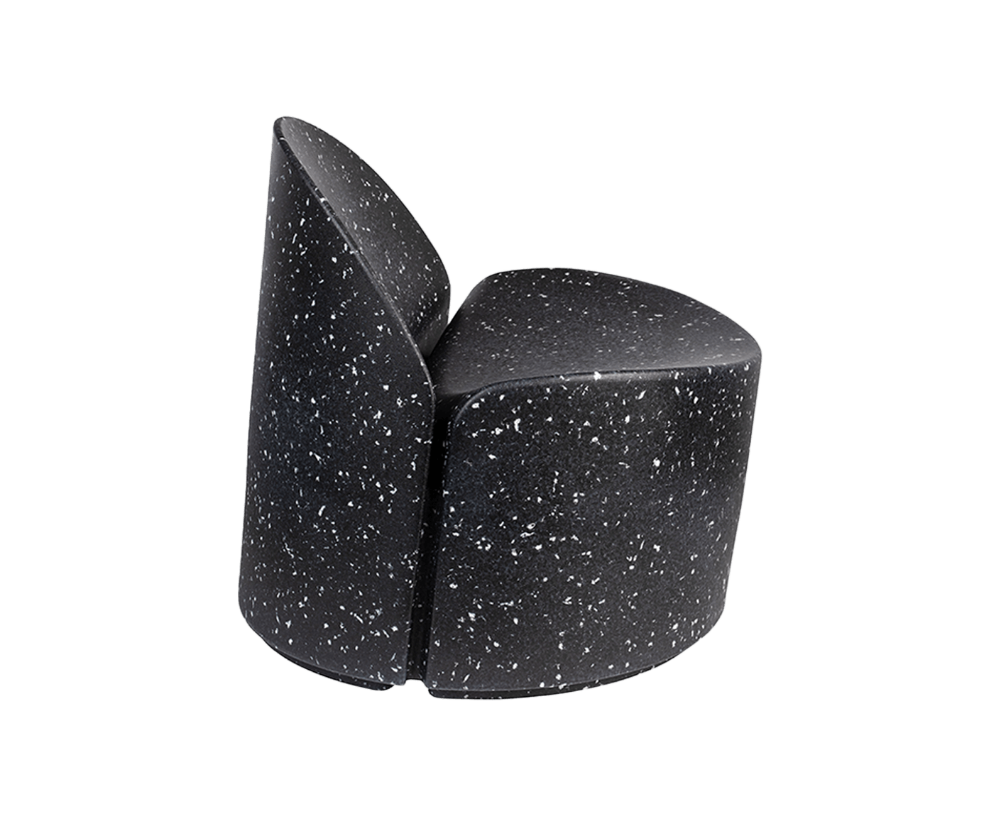 Bloom Outdoor Sessel aus Ökopixel Schwarz / Weiß
