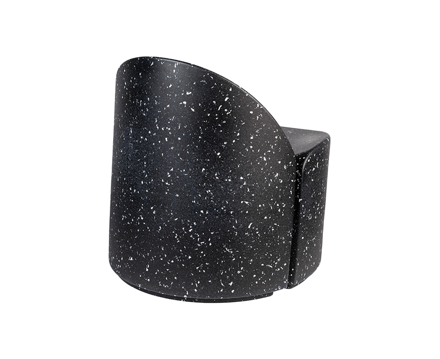 Bloom Outdoor Sessel aus Ökopixel Schwarz / Weiß