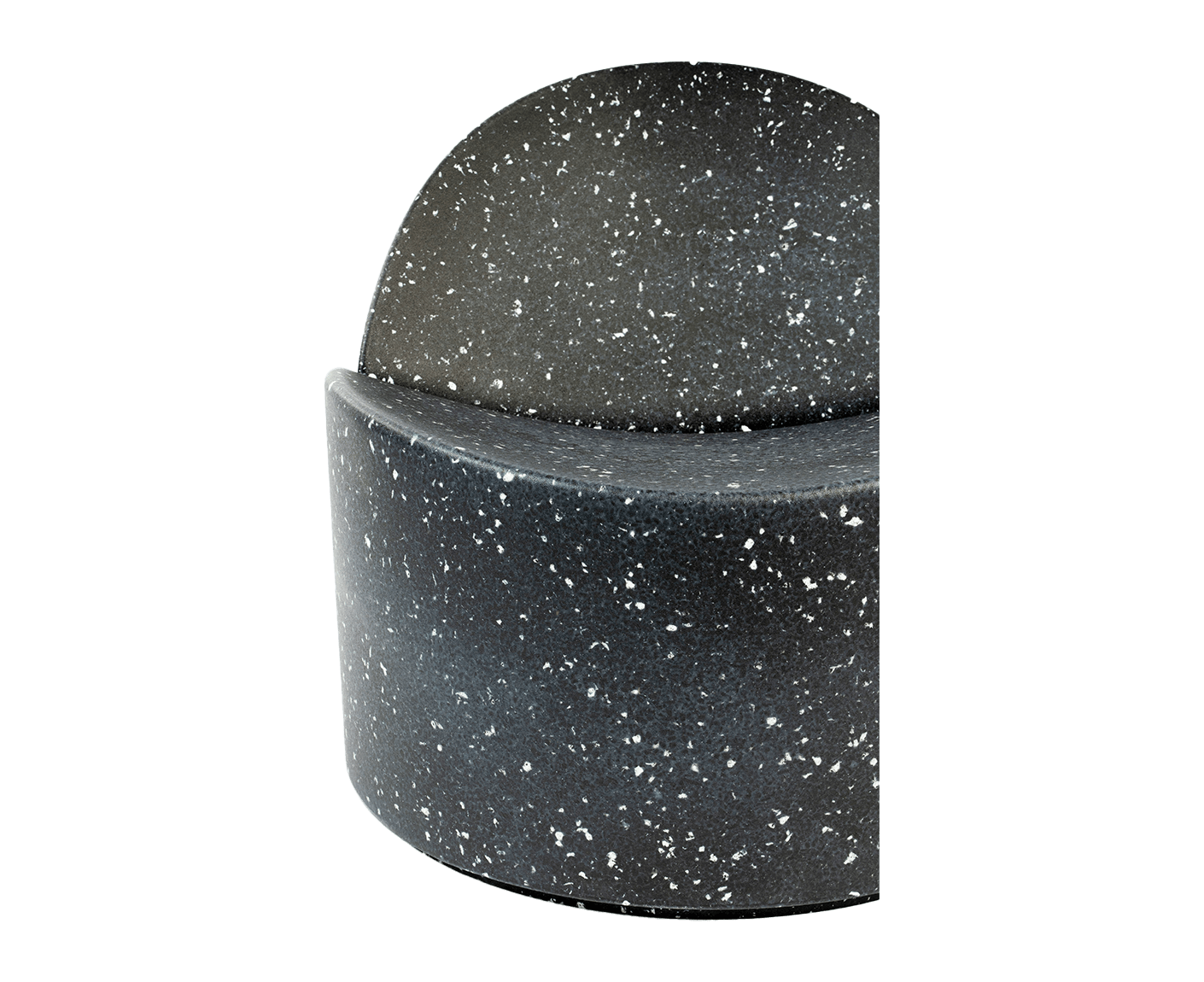Bloom Outdoor Sessel aus Ökopixel Schwarz / Weiß
