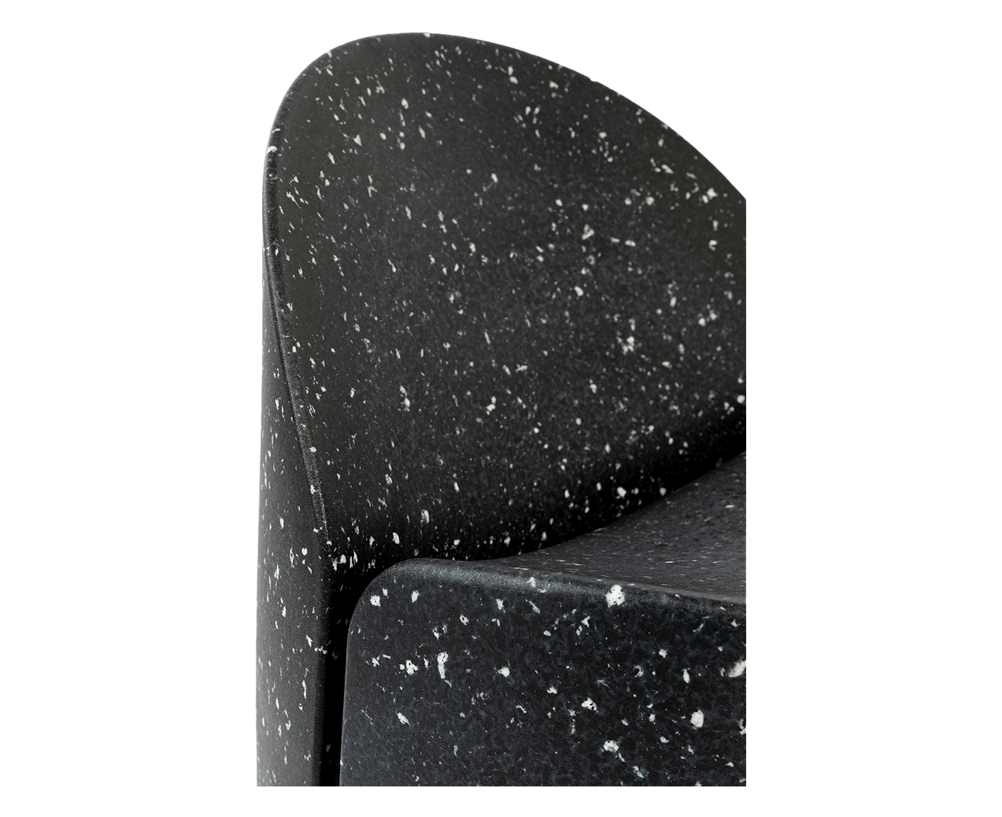 Bloom Outdoor Sessel aus Ökopixel Schwarz / Weiß